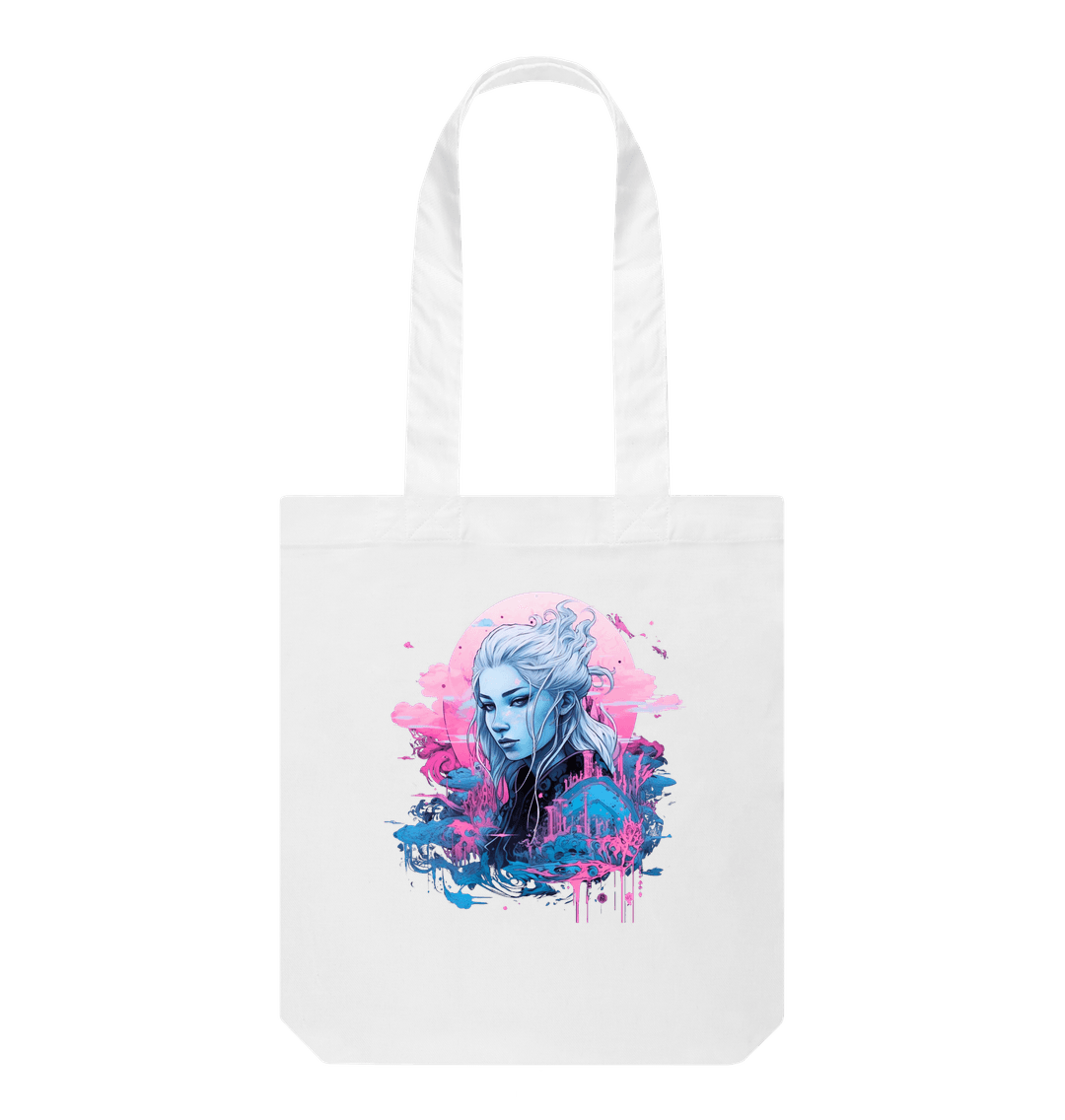 White Yuki-onna Japanese design Tote Bag